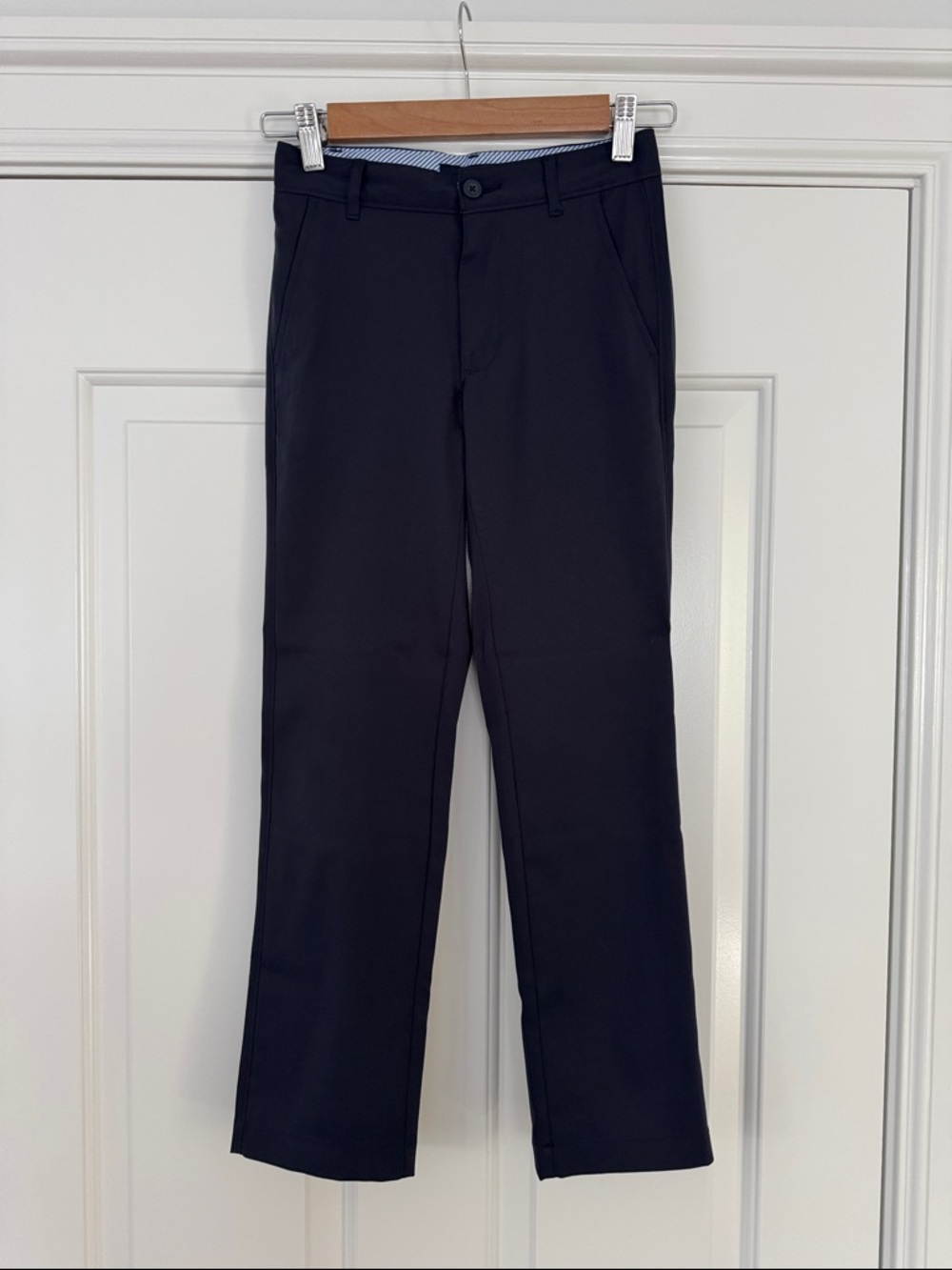 Kids Navy Performance Pants - 10 Slim